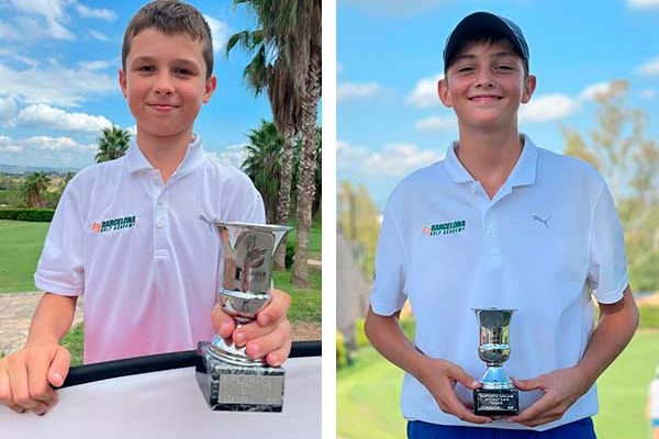 Leo Oliver and Jan Farré, Catalonia Match Play champions at the Club de Golf Barcelona