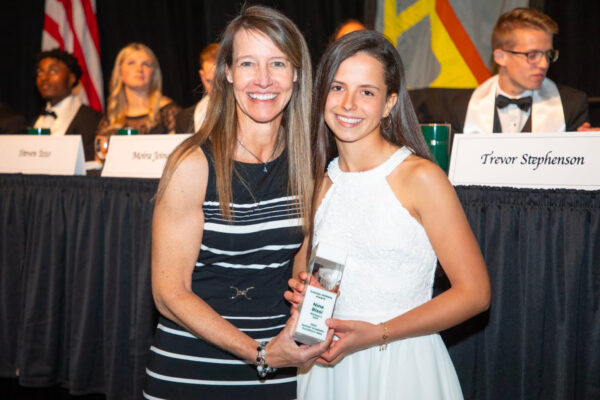 Award for Nina Rissi at the Michigan State University Academic Excellence Gala